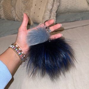Michael Kors pompom keychain
